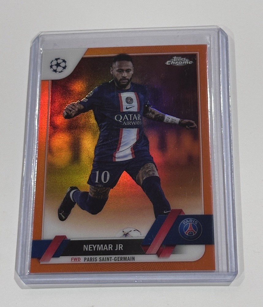 2023 Topps Chrome Neymar Jr Orange 13/25 No. 10