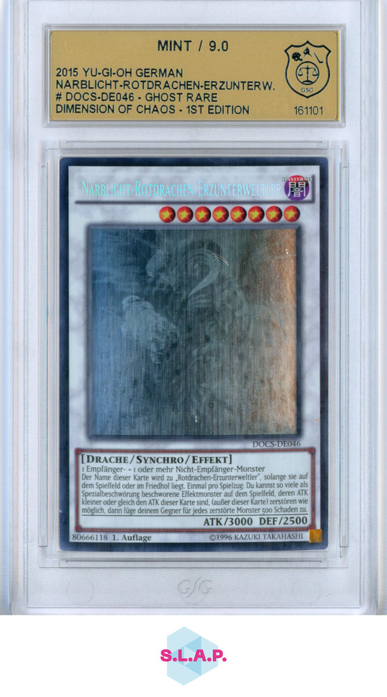 CARLIGHT RED DRAGON ARCHBELOW YUGIOH DOCS-EN046 2015 GHOST RARE 1ST ED DE GSG 9