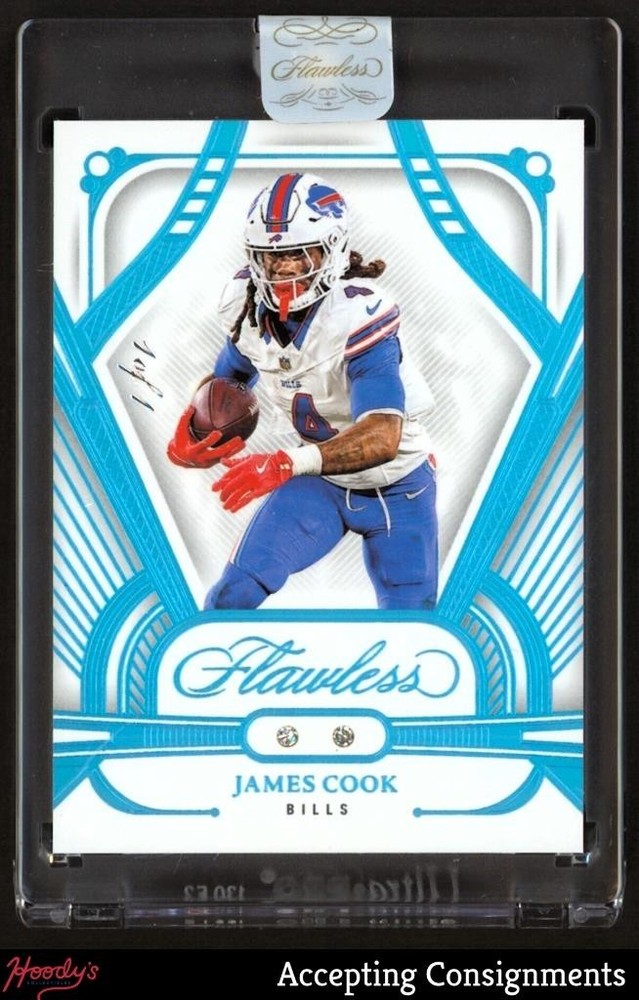 2024 Panini Flawless Platinum Dual Diamond #7 James Cook 1/1 Bills