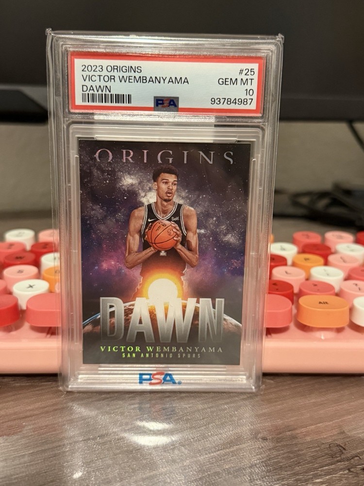  Panini 2023-24 Origins Dawn Victor Wembanyama RC #25 PSA 10 Spurs CHASER PACK