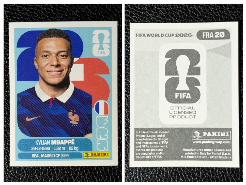 Kylian Mbappe FRA 20 - 2026 Panini FIFA World Cup Sticker - France