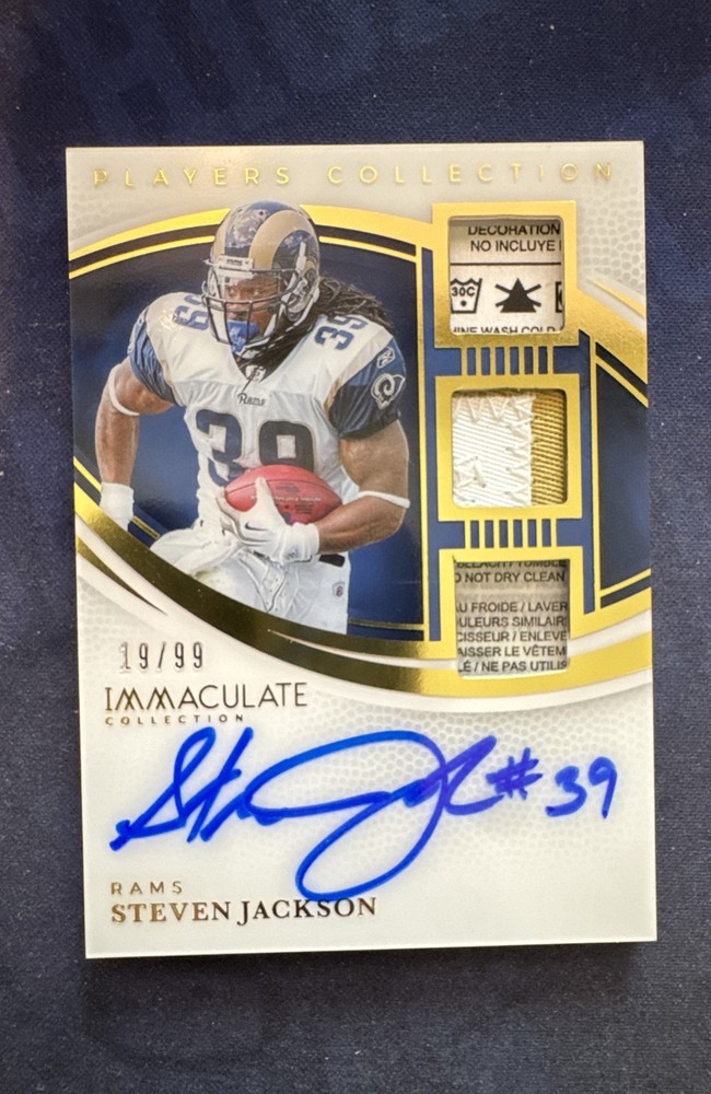 2025 Panini Immaculate Collection-Players Auto Steven Jackson #IPCA-SJN Rams /99