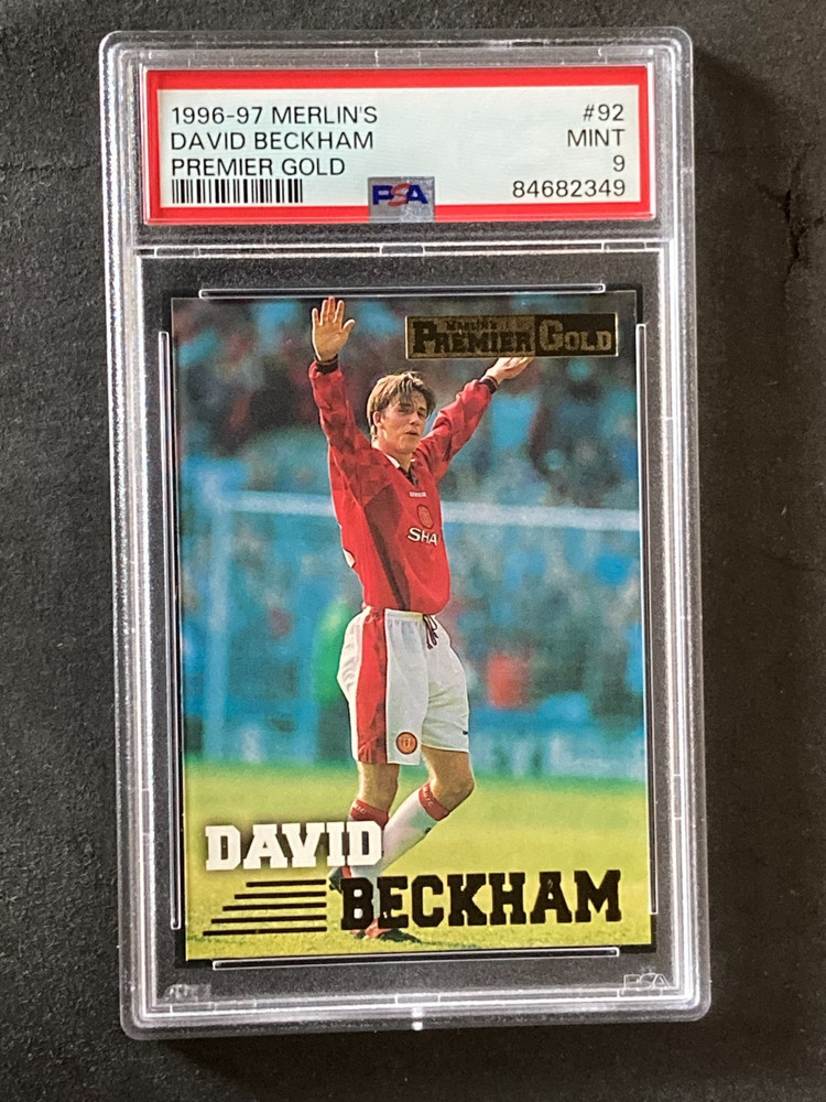 1996 Merlins Premier Gold David Beckham PSA 9