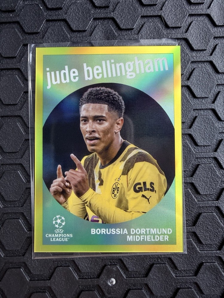 Jude Bellingham 2022 Topps Chrome UEFA - 1959 Retro Refractor #/125 ENGLAND BVB
