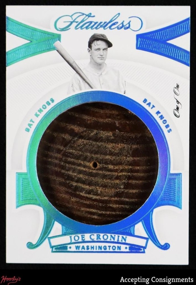 2020 Panini Flawless Bat Knobs #7 Joe Cronin GAME-USED BAT KNOB RELIC 1/1