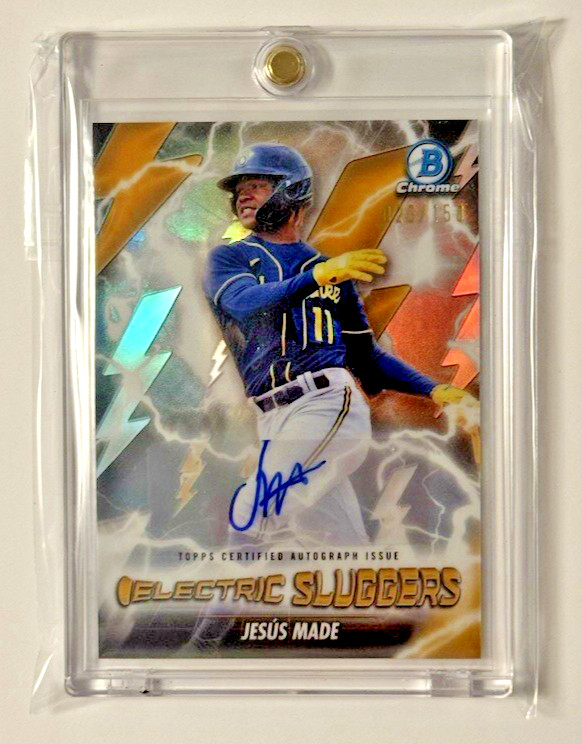 2026 Bowman Chrome Auto /150 Refractor Electric Sluggers #ES-20 Jesus Made