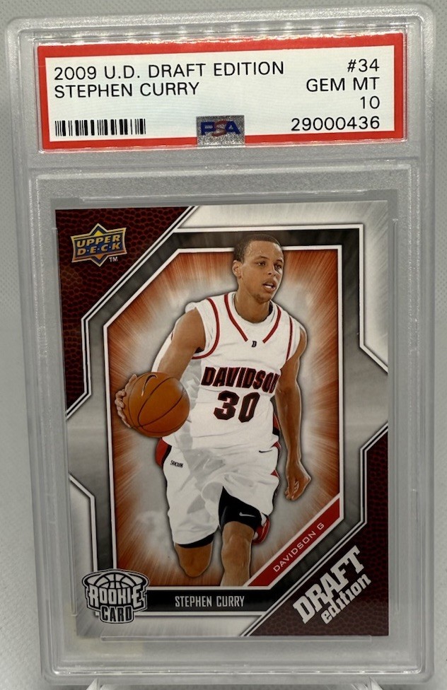 2009 Upper Deck Draft Edition STEPHEN CURRY #34 Rookie PSA 10 GEM MINT 