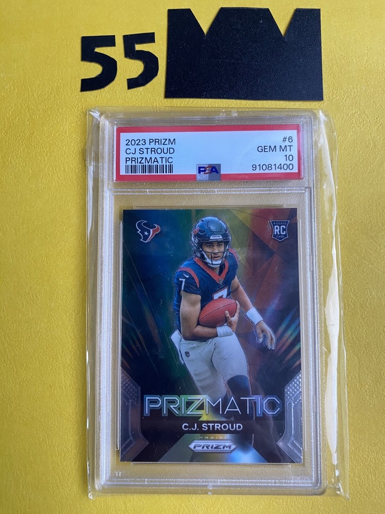 C.J. Stroud Rookie (RC) PSA 10 2023 Prizm Prizmatic #6 Houston Texans FREE SHIP