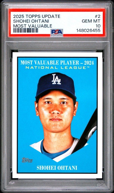 PSA 10 Shohei Ohtani 2025 Topps Update Most Valuable Player GEM MINT QTY. view 1