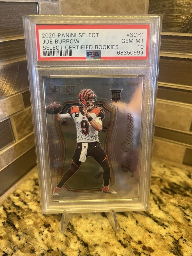 2020 Panini Select - Select Certified Rookies Joe Burrow #SCR-1 (RC) PSA 10
