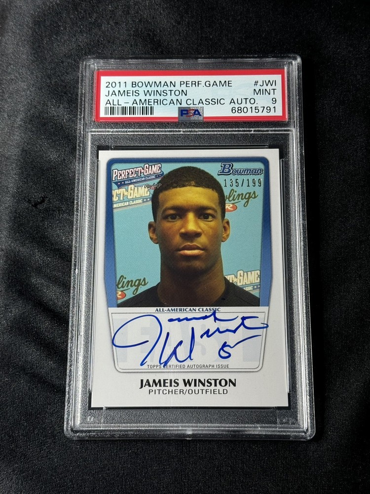 PSA 9 Jameis Winston 2011 Bowman Perfect Game All-American /199 Rookie Auto POP6