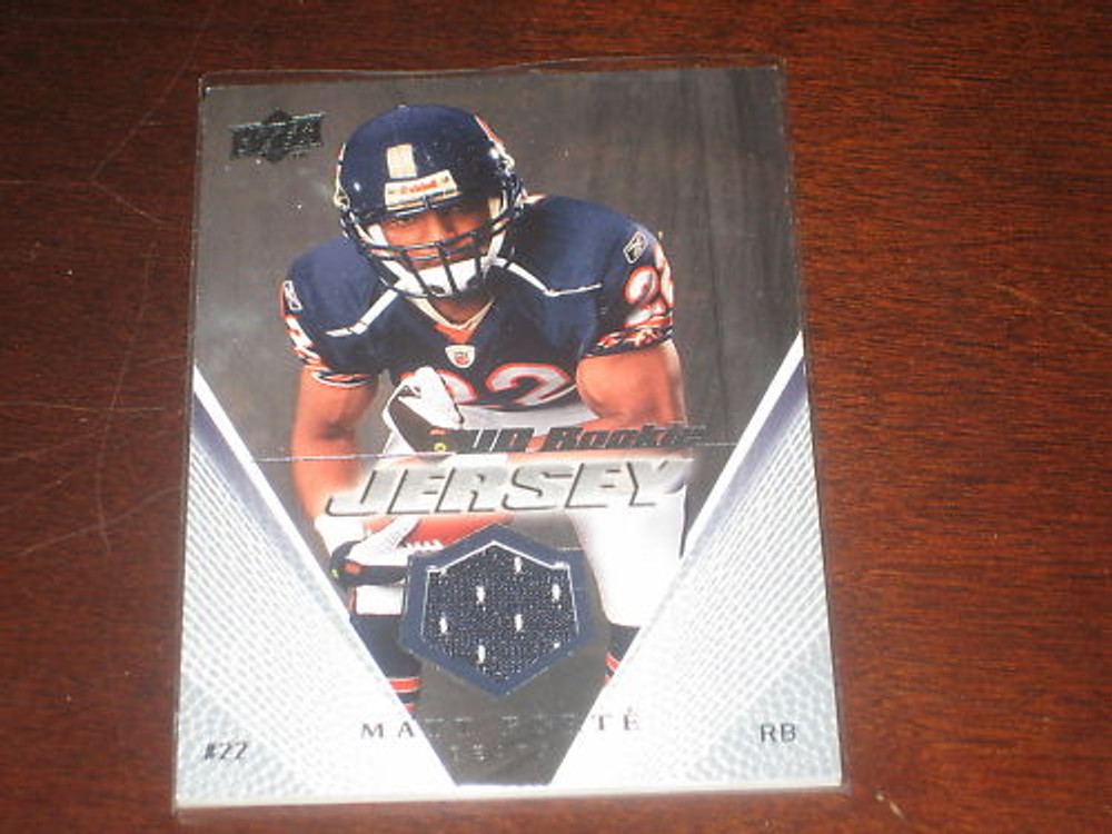 MATT FORTE BEARS 2008 GAME USED CERTIFIED JERSEY CARD