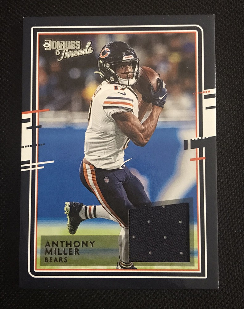 ANTHONY MILLER CERTIFIED AUTHENTIC GAME USED JERSEY CARD CHICAGO BEARS