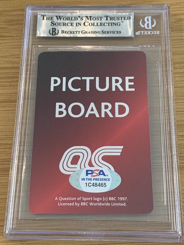 Floyd Mayweather 1997 Question of Sport Rookie Autograph BAS Beckett PSA/DNA RC view 2