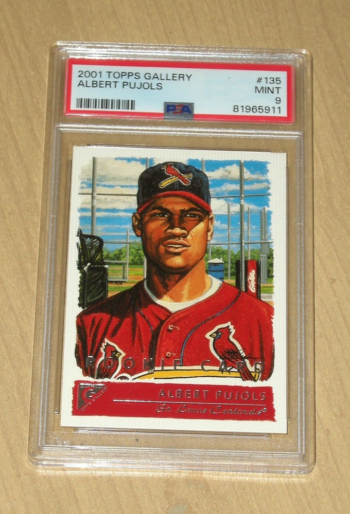 2001 Topps Gallery Albert Pujols rookie card RC #135 PSA 9 MINT