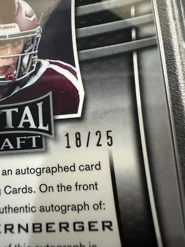 2019 Leaf Metal Draft #BAJS3 Jace Sternberger - Autographs Purple /25 - PSA 10 view 2