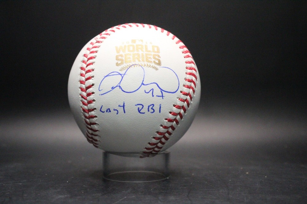 Miguel Montero (Last RBI) Signed World Series Baseball Autograph PSA/DNA AN13111