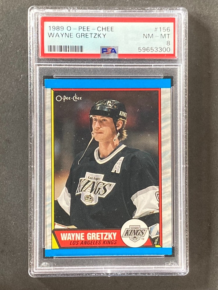 1989 O-Pee-Chee OPC #156 Wayne Gretzky NM-MT PSA 8