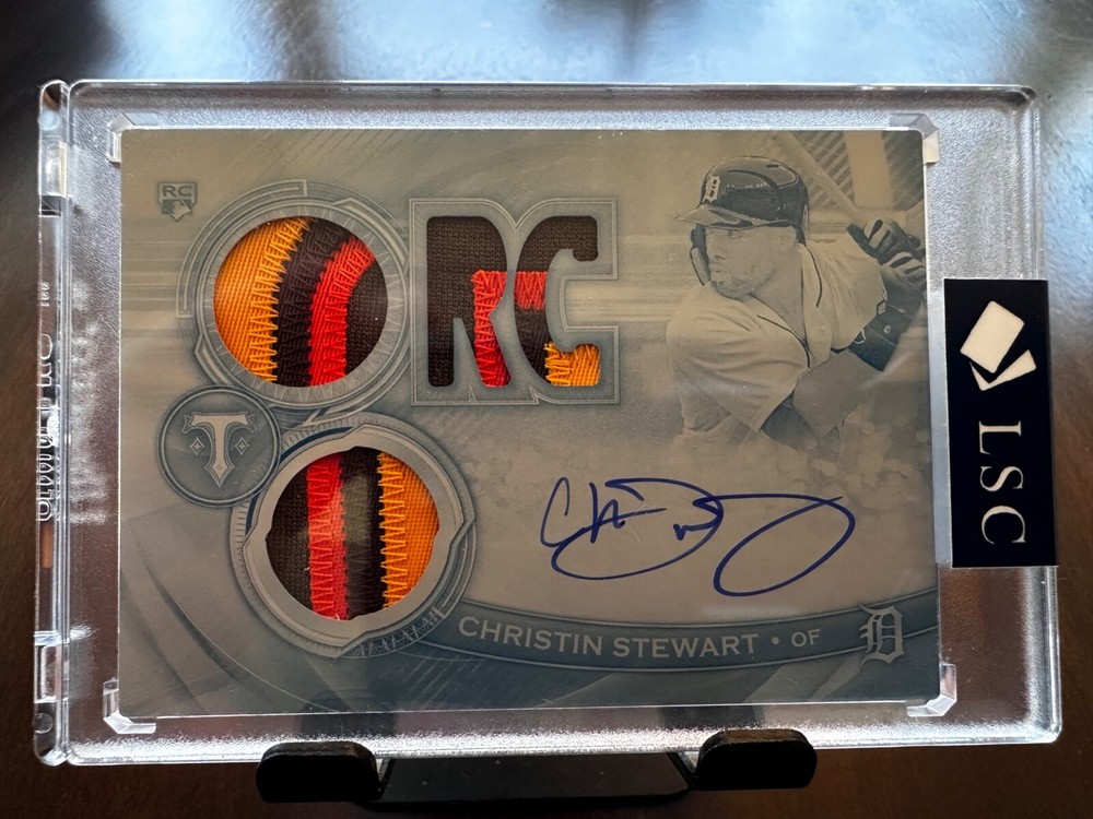 TOPPS TRIPLE THREADS AUTO RELIC 2019 ROOKIE CHRISTIAN STEWART 1/1  RFPAR-CST