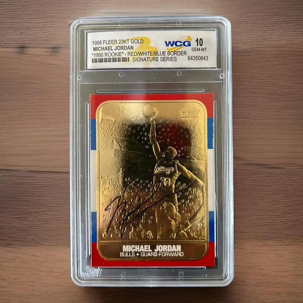 1998 Michael Jordan Fleer '86 Rookie 23KT Gold Card Signature Series GEM-MINT 10