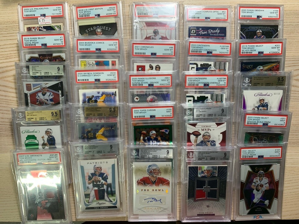 Random Tom Brady PSA BGS Guarantee 10 9.5 9 Possible Rookie Auto Patch 2000 Read