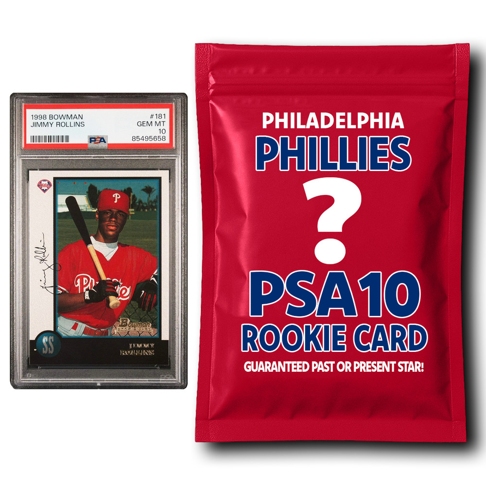 Philadelphia Phillies PSA 10 Graded Rookie Card Mystery Pack