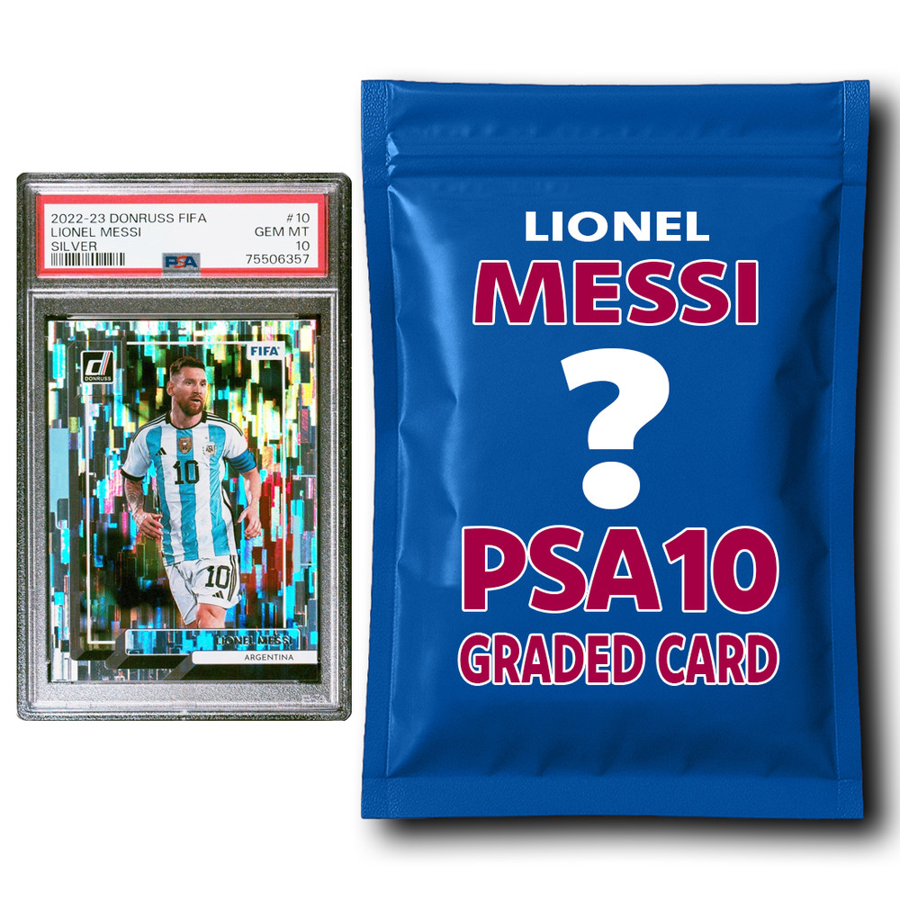 Lionel Messi PSA 10 Graded Card Mystery Pack