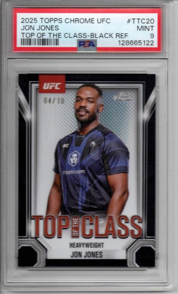 UFC - Jon Jones - Top of the Class Black Ref /10 - ONLY PSA GRADED COPY - #TTC20