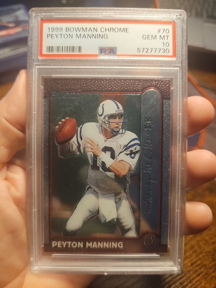 1999 Bowman Chrome Peyton Manning #70 PSA 10 GEM MINT