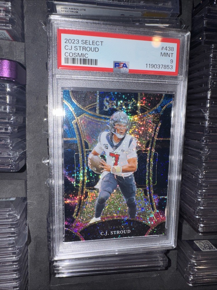 CJ Stroud Panini Select Cosmic Psa 9 Rookie Card Low Pop