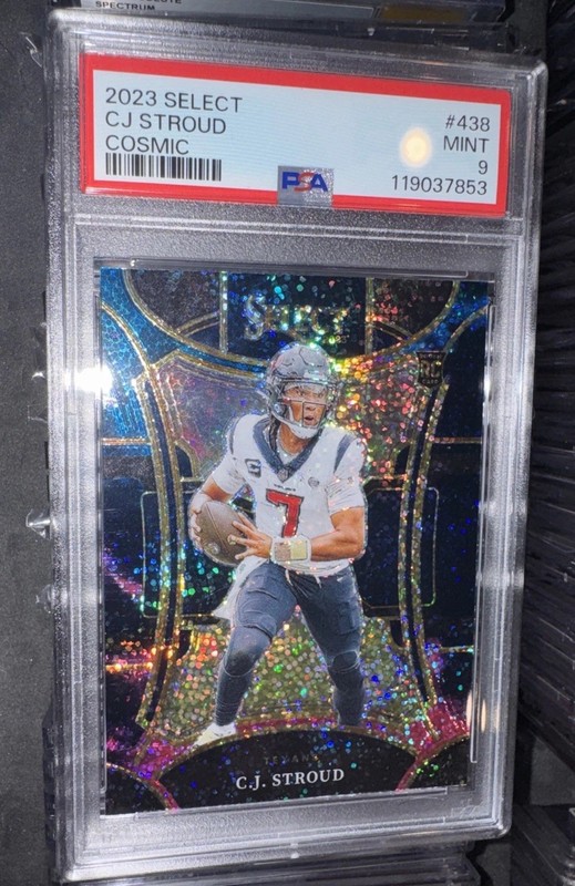 CJ Stroud Panini Select Cosmic Psa 9 Rookie Card Low Pop view 2