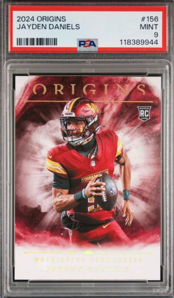 2024 PANINI ORIGINS #156 JAYDEN DANIELS PSA MINT 9