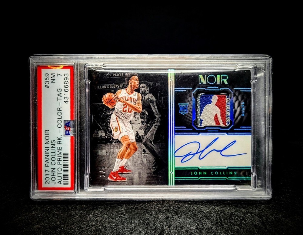 LOGOMAN Tag 2017-18 Panini NOIR John Collins Rookie Patch Auto /5