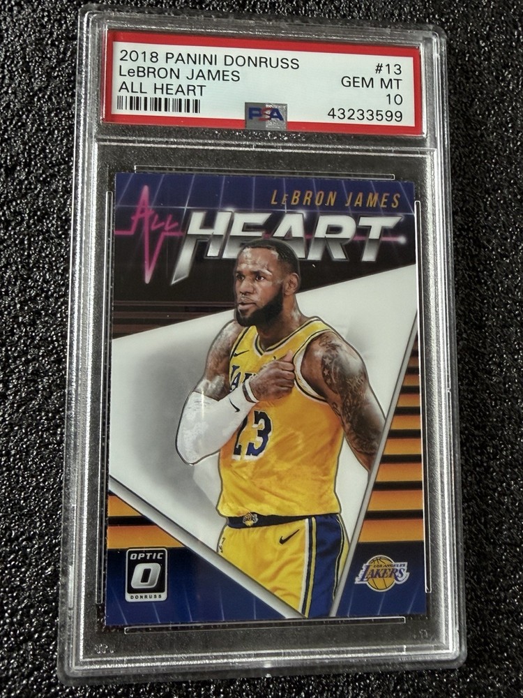 2018-19 Panini Donruss Optic All Heart LeBron James #13 PSA 10