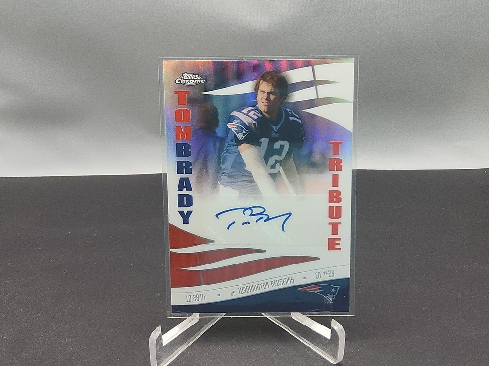 2008 Topps Crome Tom Brady Tribute Auto #29