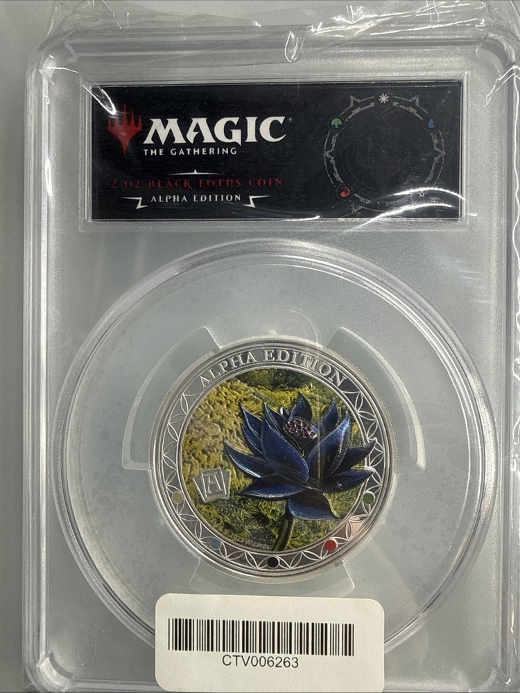 2023 ALPHA BLACK LOTUS - MAGIC THE GATHERING 2OZ SILVER COIN PCGS PR70! #/499