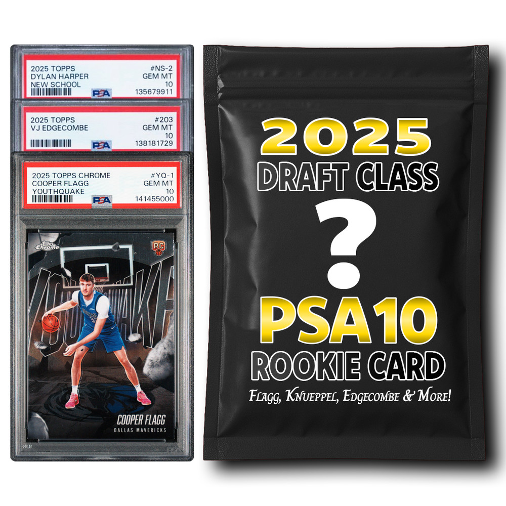 PSA 10 Graded 2025 NBA Draft Class Rookie Basketball Card Mystery Pack (Flagg, K