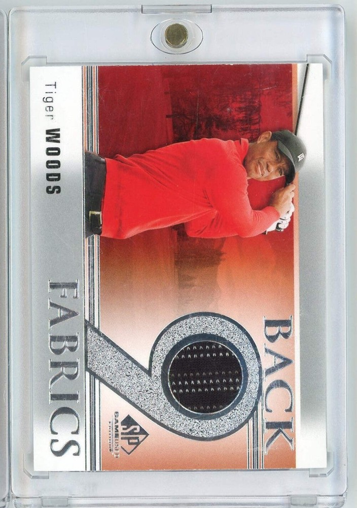 2021 Upper Deck SP Game Used Back 9 Fabrics Tiger Woods #B9TW Event Worn Relic