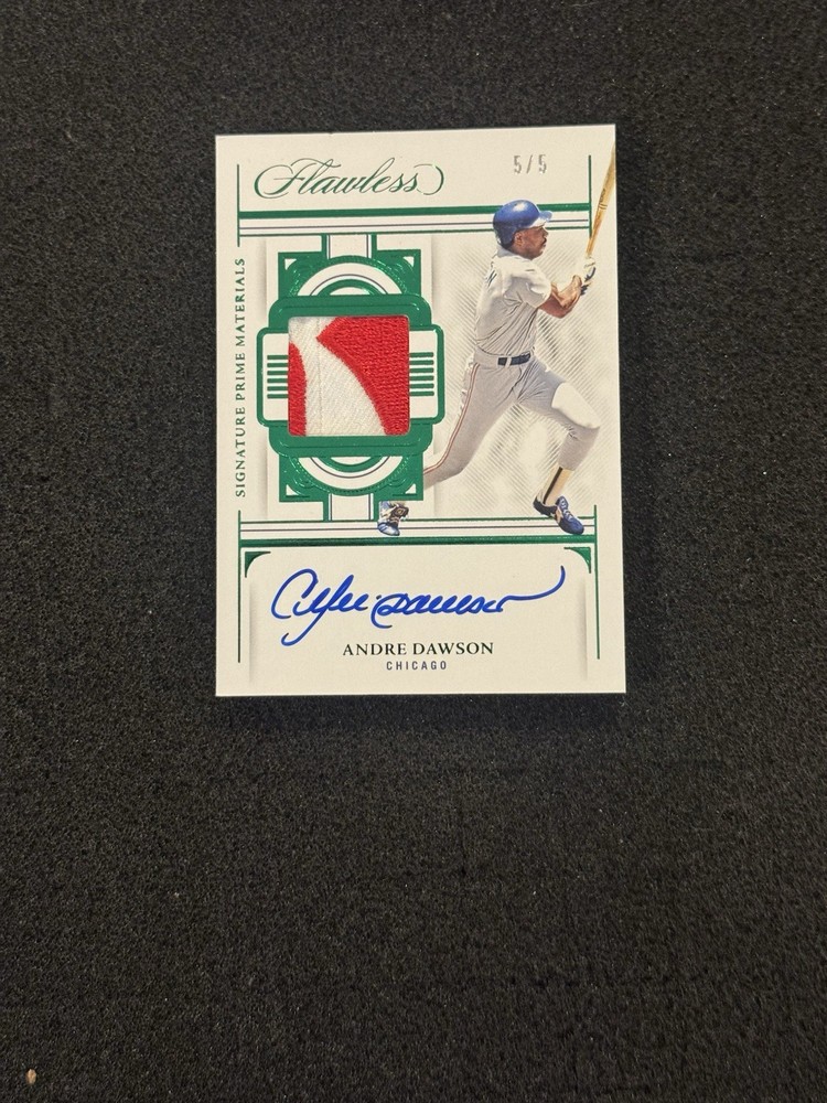 2023 Panini Flawless #SPM-AD Andre Dawson Auto Patch /5 Cubs HOF