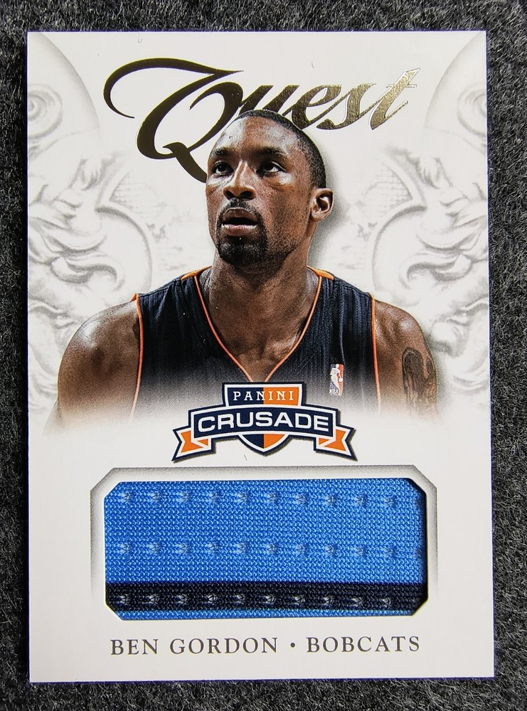 BEN GORDON Game Used Jersey Card 2012-13 Panini Crusade Quest view 1