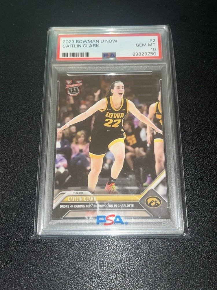 2023 Bowman U Now 2 Caitlin Clark PSA 10 Gem Mint