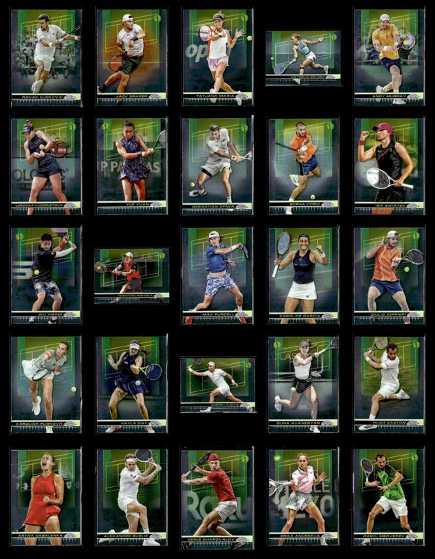 2024 Topps Chrome Tennis - Complete Base Set 1-200 - Alcaraz Raducanu Venus Eala view 2
