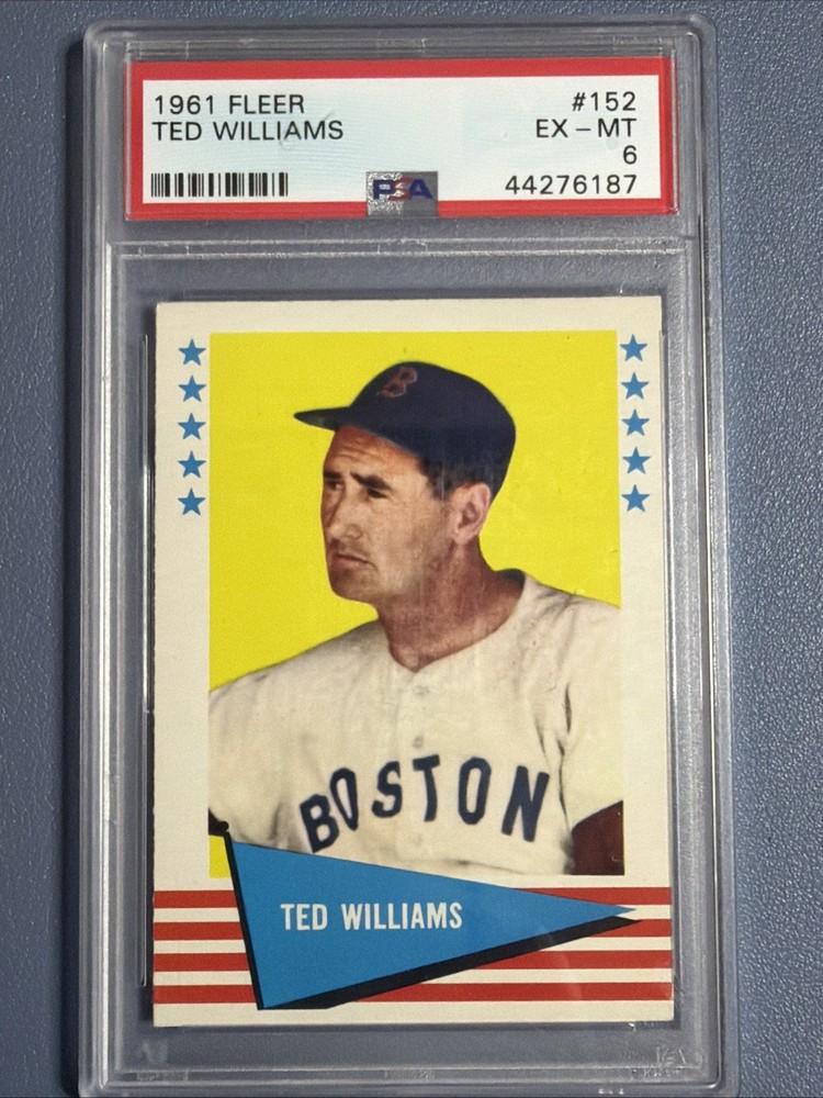 Ted Williams 1961 Fleer #152 Boston Red Sox PSA 6