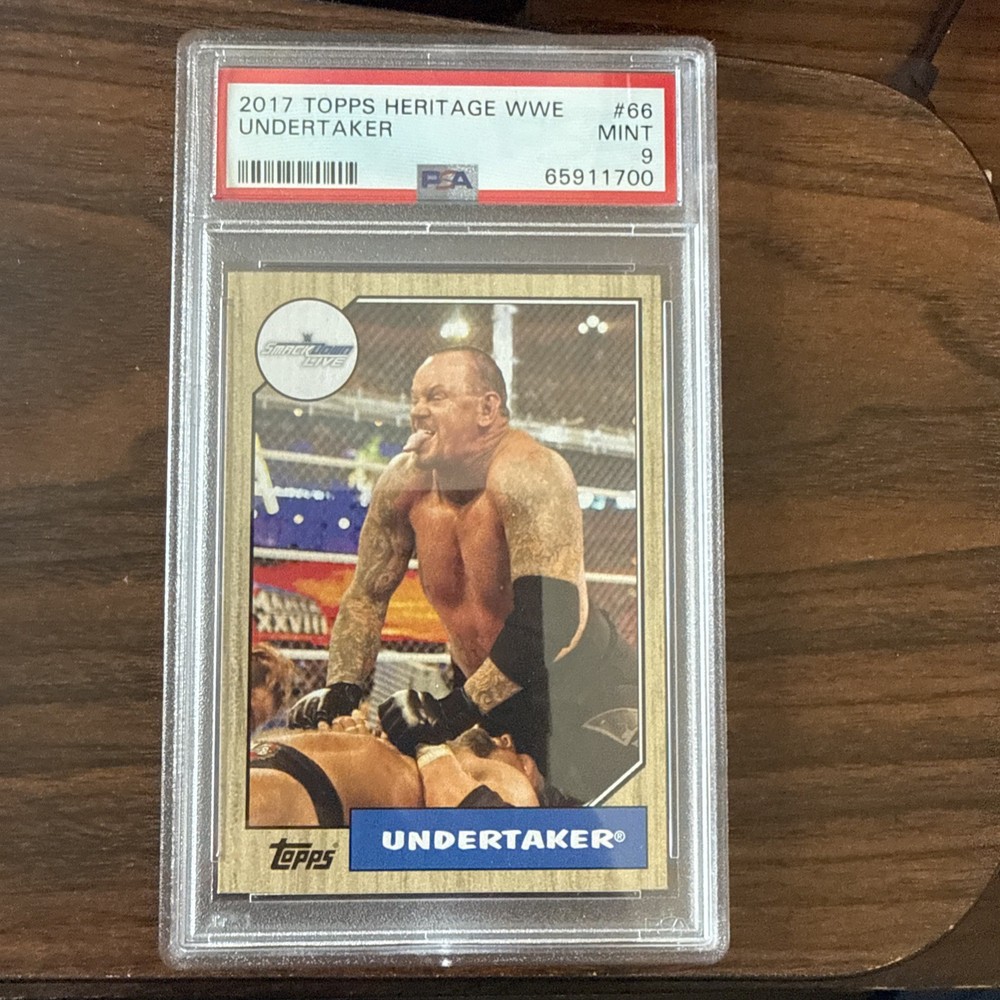 2017 Topps Heritage WWE Smack Down Live #66 Undertaker PSA 9 Low Pop Count
