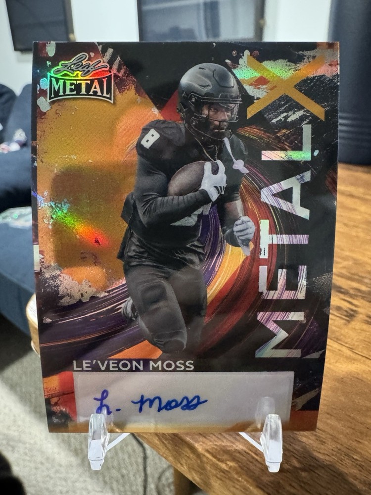2026 Leaf Metal Football Le’Veon Moss #1/1 Prospect RC Auto Texas A&M