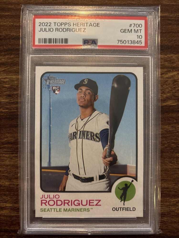2022 Topps Heritage Julio Rodriguez (RC) #700 | PSA 10