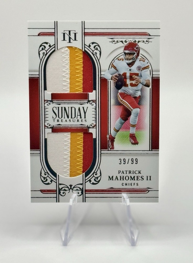 2025 National Treasures Patrick Mahomes II Sunday Treasures Patch /99 #ST-PMS