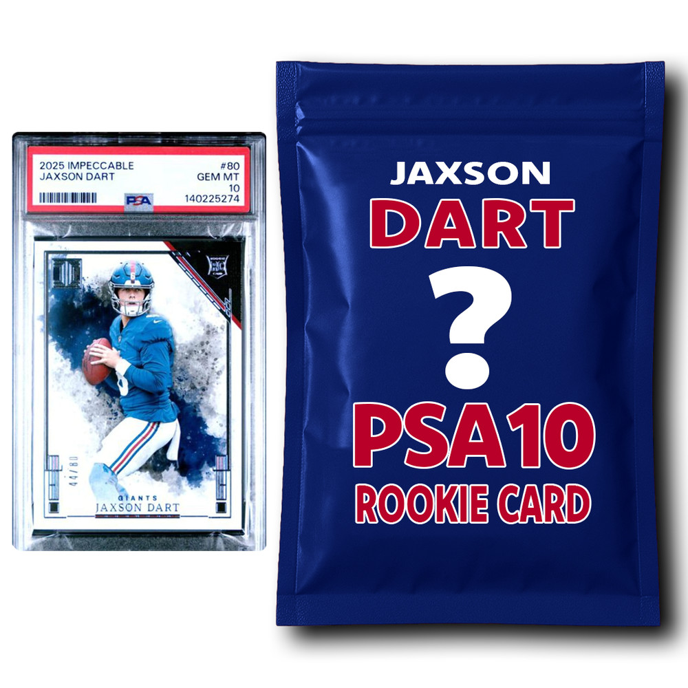 Jaxson Dart PSA 10 Graded Football Rookie Card Mystery Pack