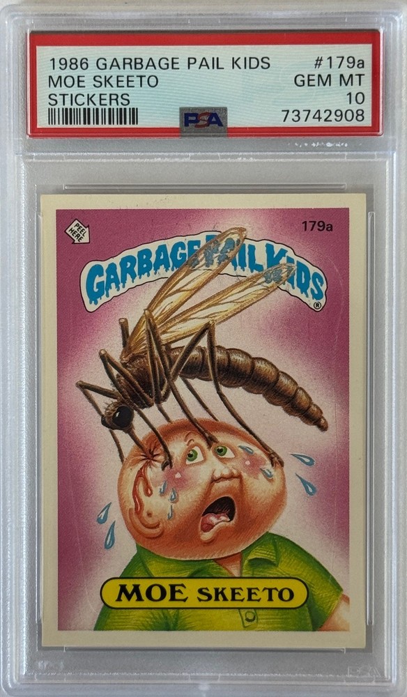 1986 TOPPS GARBAGE PAIL KIDS SERIES 5 179A MOE SKEETO PSA 10 73742908