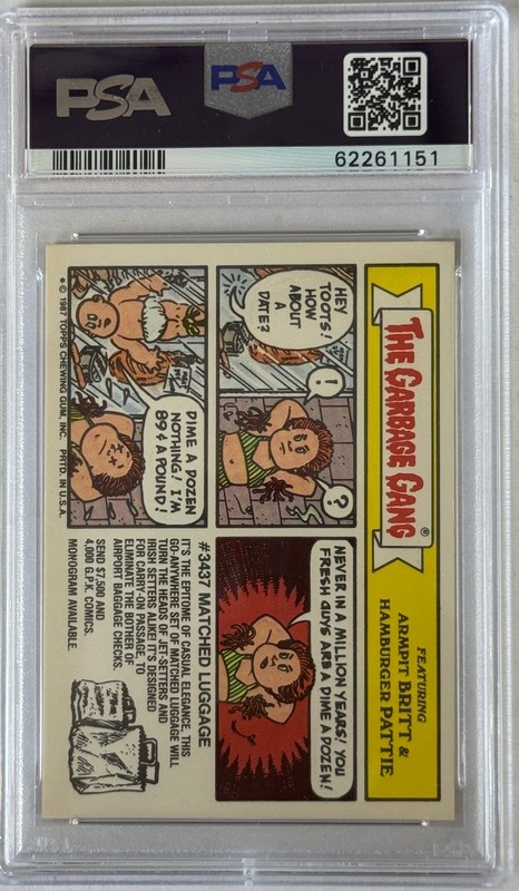 1987 TOPPS GARBAGE PAIL KIDS SERIES 10 387A FATTY MADDIE PSA 10 62261151 view 2